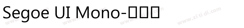 Segoe UI Mono字体转换